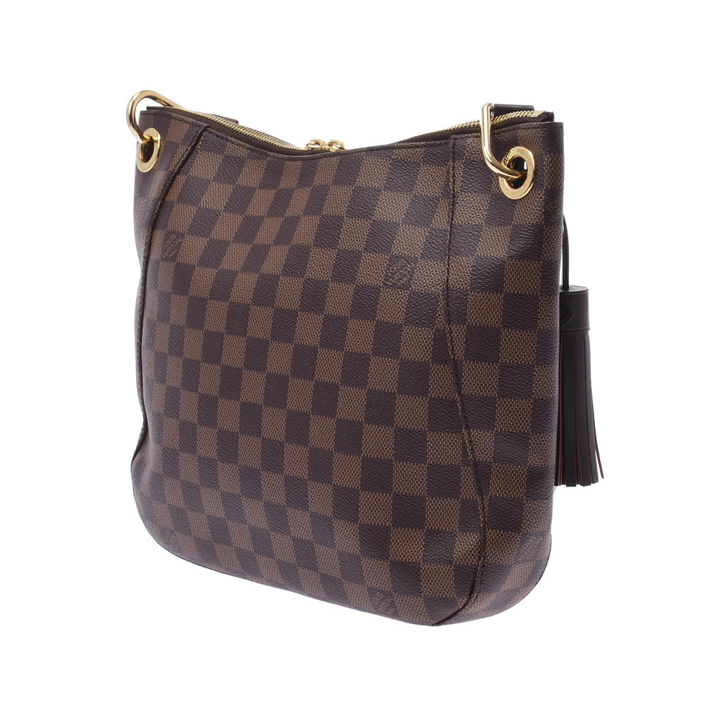Louis Vuitton Red Brown Bag Shoulder Southbank Damier Canvas Red Brown